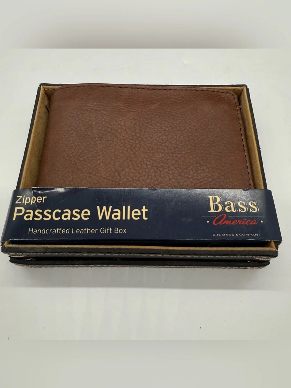 Bass branded leather